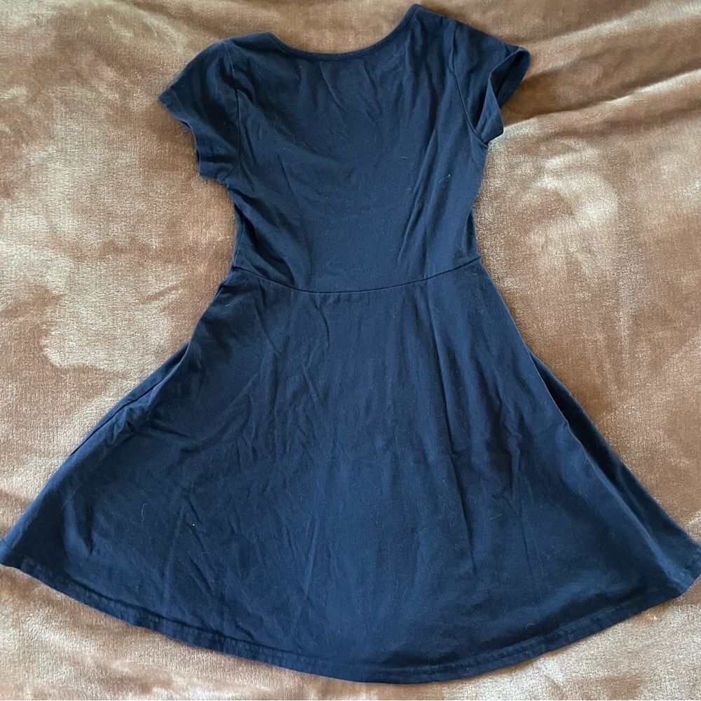 Place Navy Blue Casual Girls Skater Dress Size M/ 7-8 - Picture 3 of 3